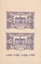 B&eacute;lgica Sheet - 25 Cents - Necessity banknote of St Josse-Ten-Noode - Proof recto