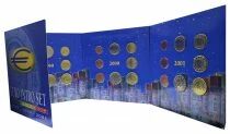 B&eacute;lgica UNC Set 1999 - 2000 - 2001  - first euros coins