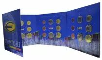 B&eacute;lgica UNC Set Belgium 1999 - 2000 - 2001  - first euros coins