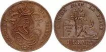 Belgien 1 Centime L�opold II - Lion - 1874