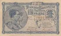 Belgien 1 Franc - King Albert and queen Elisabeth - 07/10/1920