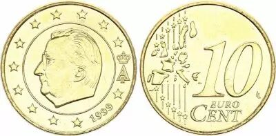 Belgien 10 Centimes Euro - Albert II - 1999