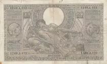 Belgien 100 francs - Elisabeth and Albert - 24-03-1934 - S&eacute;rie A.432