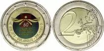 Belgien 2 Euros - Human Rights - Colorised - 2008