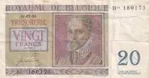 Belgien 20 Francs - R. De Lassus, P. De Monte - 01-07-1950