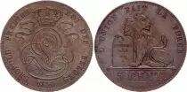 Belgien 5 Centimes L&eacute;opold I - Lion  -  1850 - SUP