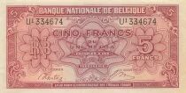 Belgien 5 Francs - 01-02-1943 - P.121