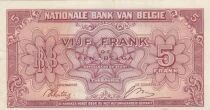 Belgien 5 Francs 1943 - Red - Serial A1