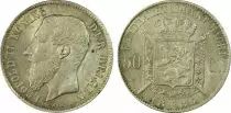 Belgien 50 Cents Leopold II - Arms - 1886 - PCGS UNC DETAILS