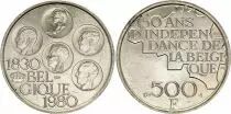 Belgien 500 Francs, Cinq rois  -  1980