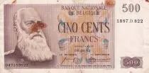 Belgien 500 Francs Leopold II 06-09-57 - Serial 1887 D 822