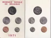Belgien Set of 5 coins - 1971 - french version - UNC