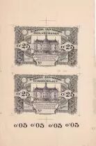 Belgien Sheet - 25 Cents - Necessity banknote of St Josse-Ten-Noode - Proof recto