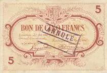 Belgio  Bon de 1 franc - Chamber of Commerce of Tr&eacute;port - Departement 76
