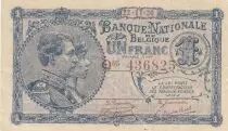 Belgio 1 Franc 22-11-1920 - Albert & Elizabeth