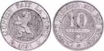 Belgio 10 Centimes, L�opold I - Lion - 1861
