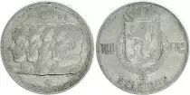 Belgio 100 Francs - 4 King - 1950 - Silver - VF - French text