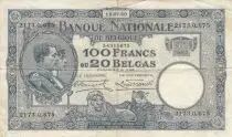 Belgio 100 Francs - Albert & Elizabeth - 12-07-1930 - Serial O
