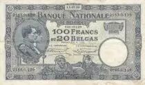 Belgio 100 Francs - Albert & Elizabeth - 15-07-1930 - Serial O