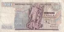 Belgio 100 Francs - Lambert Lombard - Allegorical figure - 1975 - Serial H - P.134b