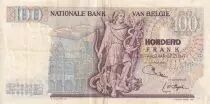 Belgio 100 Francs - Lambert Lombard - Allegorical figure - 1975 - VF - P.134b