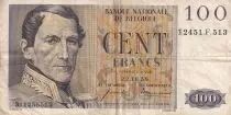 Belgio 100 Francs - Leopold I - 22-10-1958 - P.129c