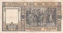 Belgio 100 Francs - Leopold I - Mounted troops - January 21, 1950 - Series J