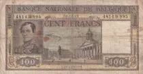 Belgio 100 Francs - Leopold Ist, Justice Palace - 06-12-1947
