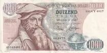 Belgio 1000 Francs Gerard Kremer - 061-10-1975 - VF - P.136b