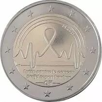 Belgio 2 Euros  2024 - Fight against cancer - WITHOUT COINCARD