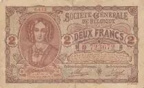 Belgio 2 francs - Louise-Marie d\'Orl&eacute;ans - 1915