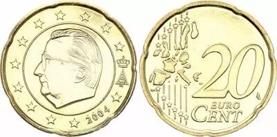 Belgio 20 Centimes Euro Albert II - 2004