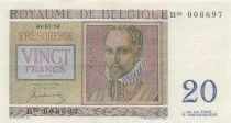Belgio 20 Francs - Roland de Lassus - 01-07-1950 - P.132