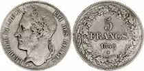 Belgio 5 Francs,  Leopold I  - 1848