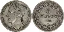 Belgio 5 Francs Leopold I - 1833