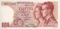 Belgio 50 Francs - Baudoin I & Fabiola - 16-05-1966 - P.139
