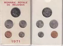 Belgio Set of 5 coins - 1971 - french version - UNC