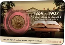 Belgique 1 Cent 1869-1907 coincard FR