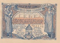 Belgique 1 Franc - Nouvelle union verrière - 1915 - Billet de nécessité
