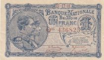 Belgique 1 Franc 22-11-1920 - Albert & Elizabeth
