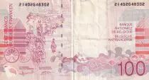 Belgique 100 Francs - James. Ensor - Scène de plage - ND (1995-2001) - TB+ - P.147