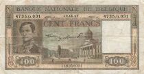Belgique 100 Francs - L&eacute;opold Ier - 18-11-1947 - P.126