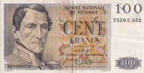Belgique 100 Francs - Léopold Ier - 1957 - TTB - P.129c