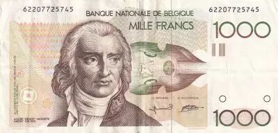 Belgique 1000 Francs - Andr� Ernest Modeste Gretry - ND (1980-1996) - P.144a