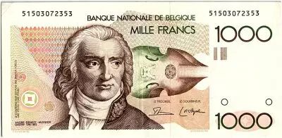 Belgique 1000 Francs Andr� Ernest Modeste Gretry - 1980-1996 - TTB - P.144a