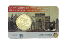 Belgique 2 5 Euros Commémo. Belgique 2020 - Jeux Olympiques (100 ans JO d\'Anvers) Coincard