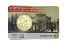 Belgique 2 5 Euros Comm&eacute;mo. Belgique 2020 - Jeux Olympiques (100 ans JO d\'Anvers) Coincard