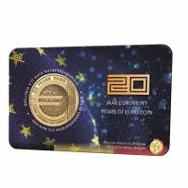 Belgique 2 5 Euros Comm&eacute;mo. Belgique 2022 - 20 ans de l\'Euro