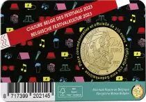 Belgique 2 5 Euros Comm&eacute;mo. Belgique 2023 - Culture Belge des festivals