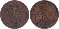 Belgique 2 Centimes Léopold II - Lion  -  1871/76